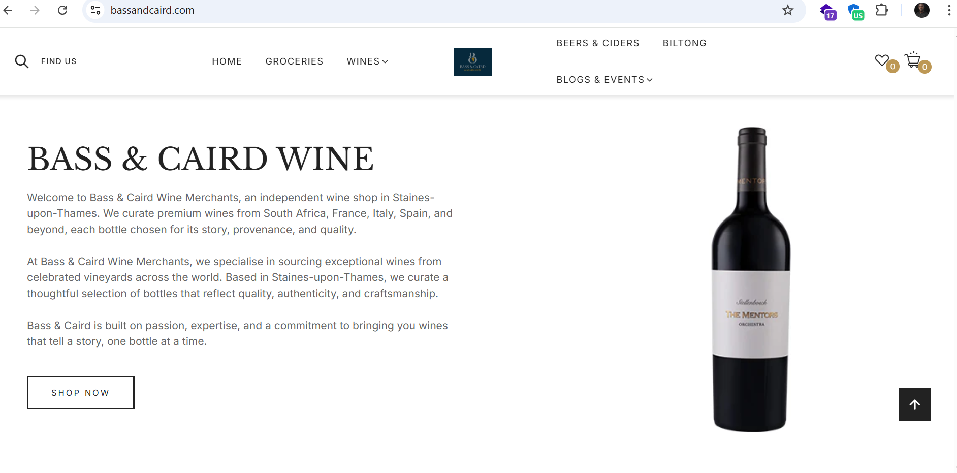 Bass & Caird Wine Merchants